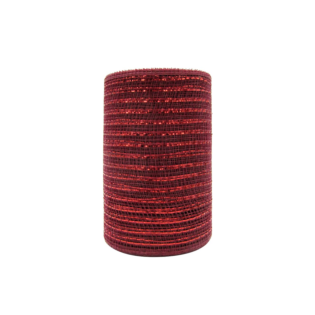 12 Pack: 5.5" x 15yd. Mesh Burgundy Ribbon by Celebrate It™